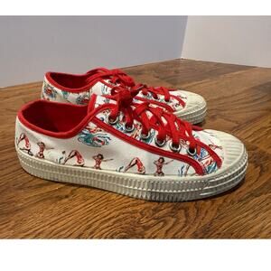 Miss L Fire Women’s Novesta Diving Delights Retro Style Sneakers Sz 9 Streetwear